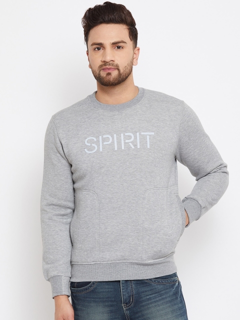 

Spirit Men Grey & Off-White Printed Sweatshirt