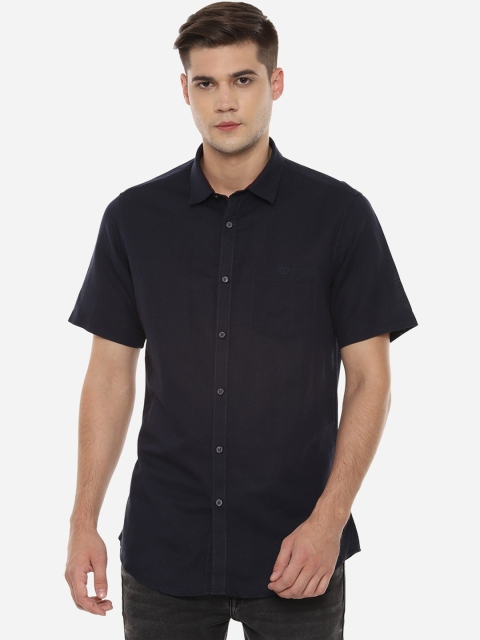 

Van Heusen Sport Men Black Slim Fit Solid Casual Shirt