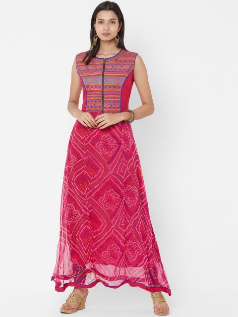 

Vedic Women Pink Printed Anarkali Kurta