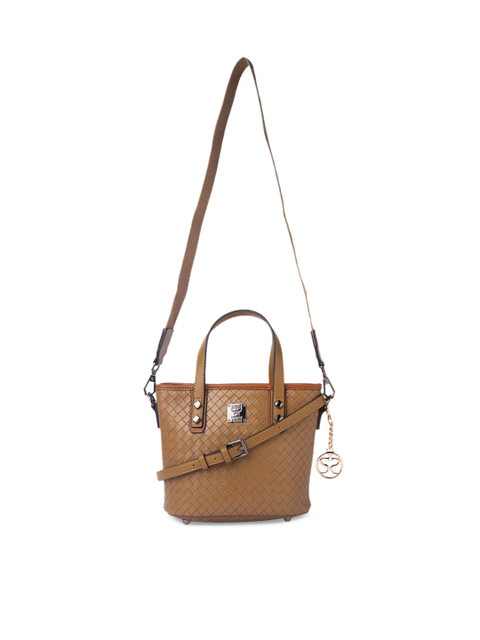 

Sole To Soul Khaki Solid Handheld Bag