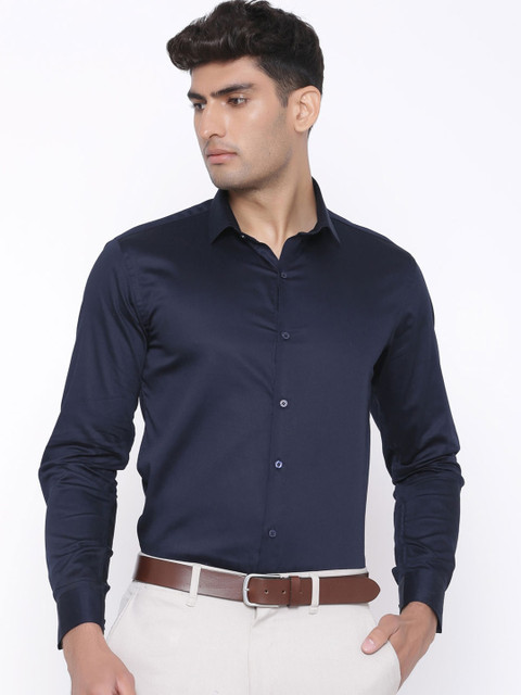 

Tistabene Men Blue Regular Fit Self Design Casual Shirt