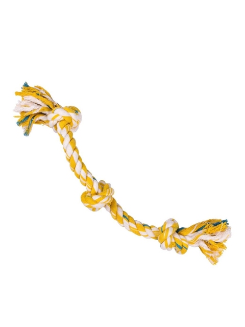 

Poochles Yellow Triple Knot Dog Rope Toy