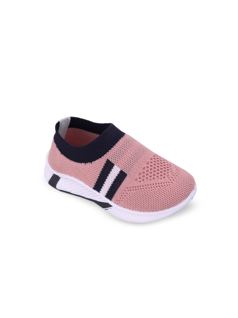 

FEETWELL SHOES Boys Pink Slip-On Sneakers