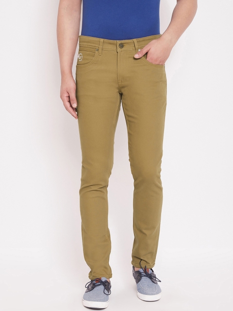 

American Archer Men Khaki Skinny Fit Low-Rise Clean Look Jeans