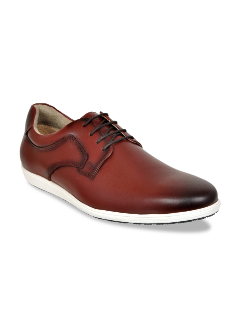 

Allen Cooper Men Burgundy Leather Derbys