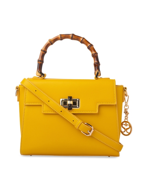 

Sole To Soul Yellow Solid Satchel