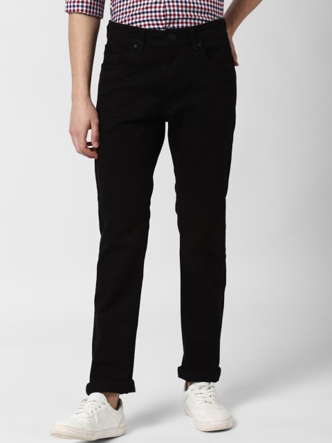 

Peter England Casuals Men Black Tapered Fit Mid-Rise Clean Look Jeans
