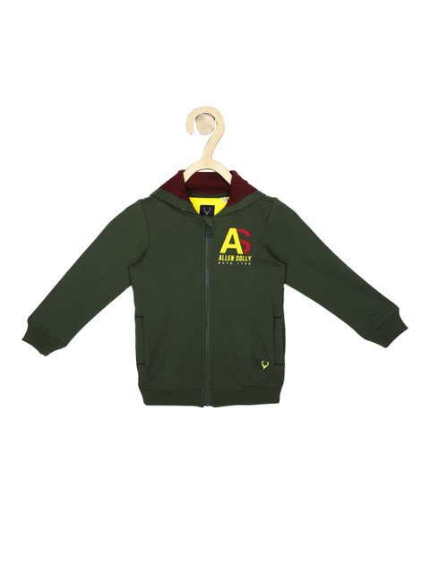 

Allen Solly Junior Boys Green Solid Sweatshirt