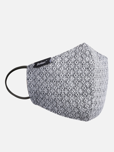 

Anekaant Women Grey Ogee Patterned Reusable 3-Ply Fabric Fashion Mask