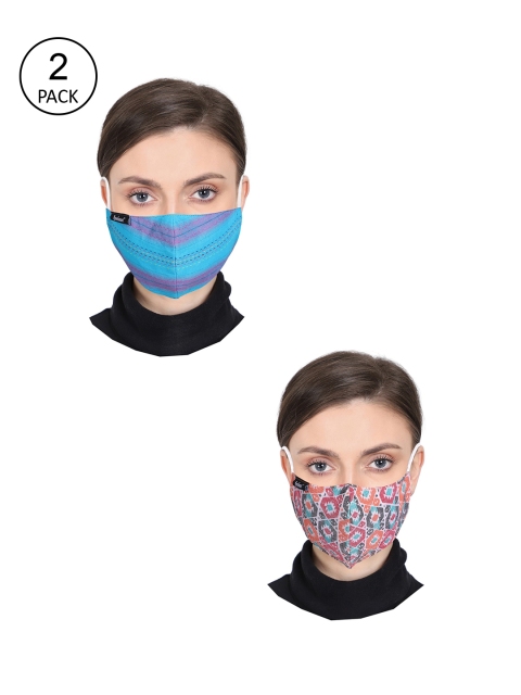 

Anekaant Unisex Pack Of 2 3-Layer Outdoor Face Masks, Multi