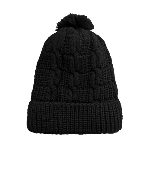 

Kosha Girls Black Self Design Beanie