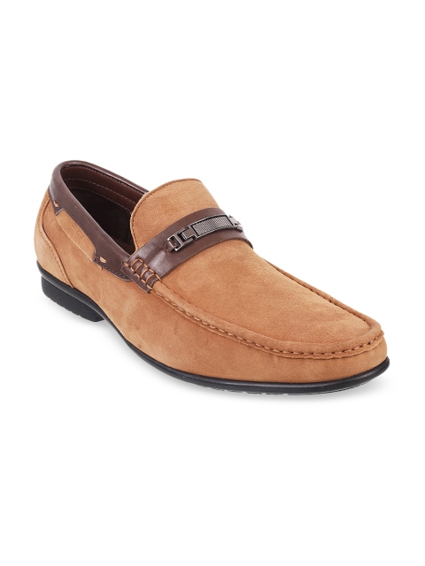 

Metro Men Tan Brown Suede Loafers