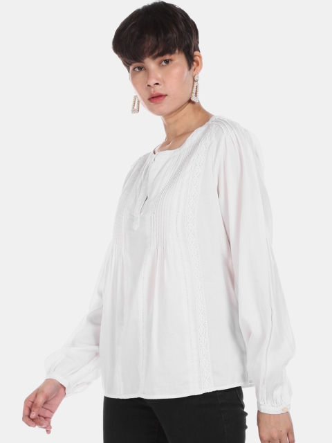 

GAP Women White Solid Top