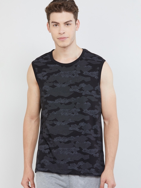 

max Men Black Printed Lounge T-shirt