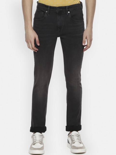 

Louis Philippe Jeans Men Black Slim Fit Mid-Rise Clean Look Stretchable Jeans