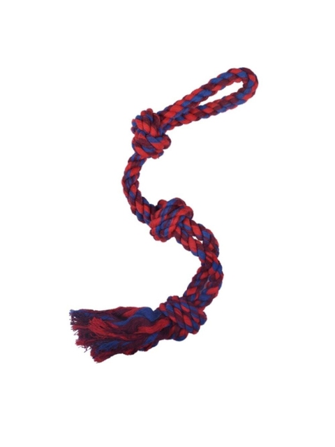 

Poochles Red & Blue Double Rope with Triple Knotted Dog Rope Toy