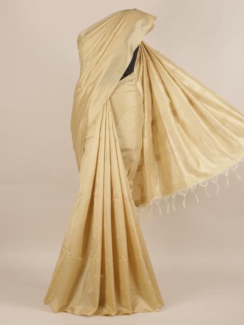

Pothys Cream-Coloured Woven Design Jute Silk Saree