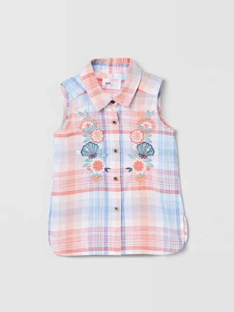 

max Girls Multicoloured Regular Fit Checked Casual Shirt, Multi