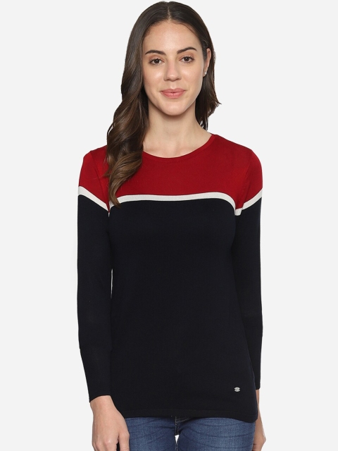 

Allen Solly Woman Women Black Colourblocked Top