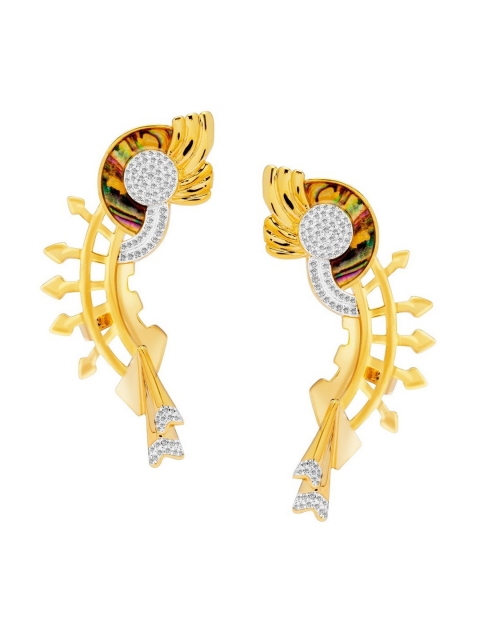 

shaze Gold-Toned Contemporary Ear Cuff