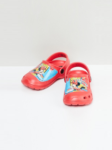 

max Girls Red Printed Clogs