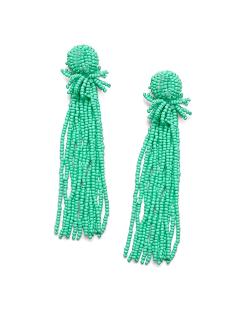 

Foxy Sperks Green Contemporary Drop Earrings