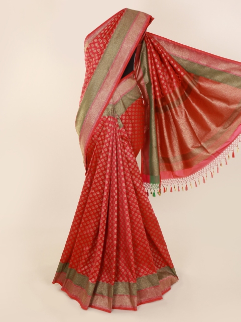 

Pothys Red Pure Silk Woven Design Banarasi Saree