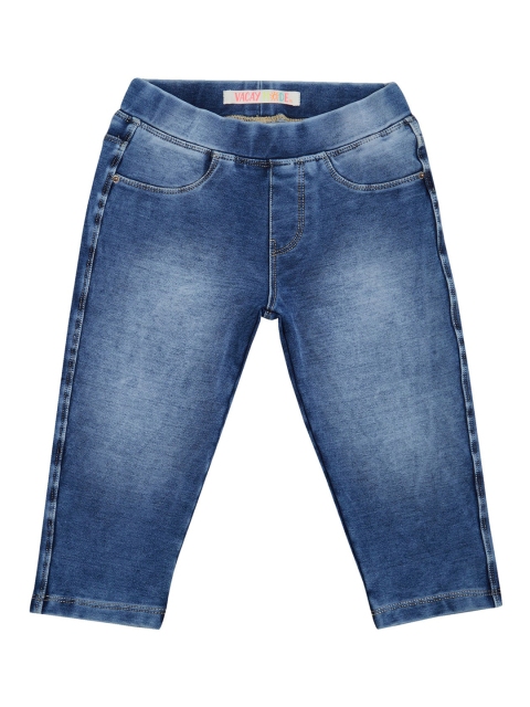 

VITAMINS Girls Blue Washed Denim Jeggings