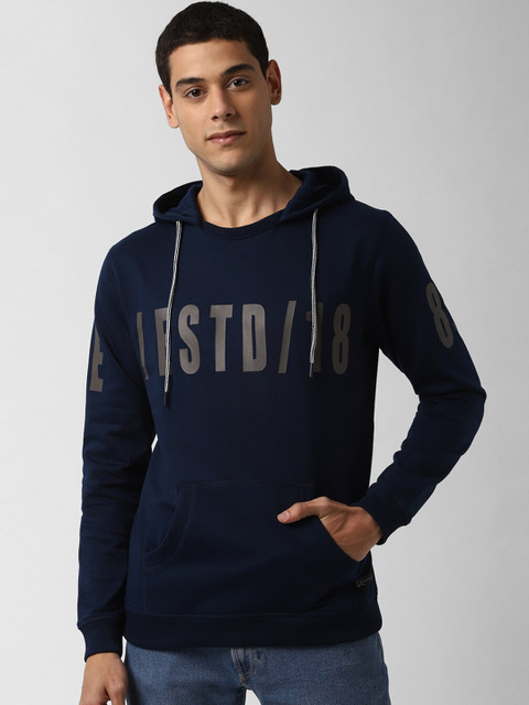 

Peter England Casuals Men Navy Blue Printed Sweatshirt