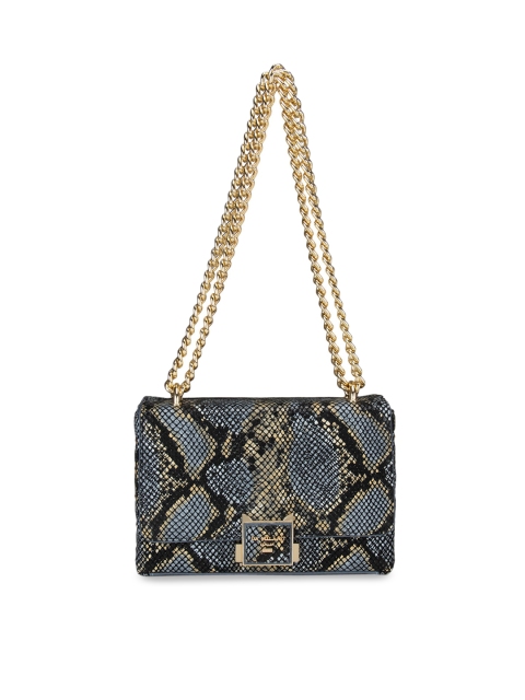 

Da Milano Grey & Beige Embellished Sling Bag