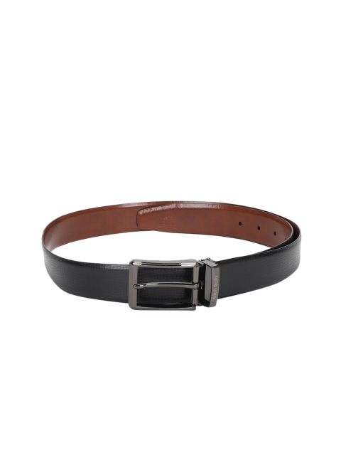 

Allen Solly Men Black Solid Leather Belt