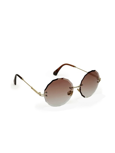 

AVANT-GARDE PARIS Women Polarised & UV Protected Round Sunglasses 4993923159534, Brown