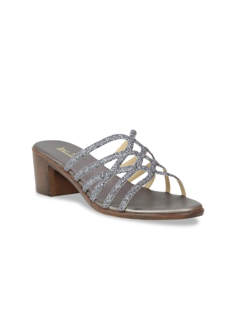 

Inc 5 Women Gunmetal-Toned Embellished Heels, Metallic