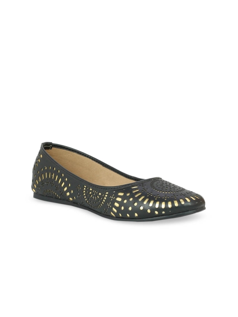

Inc 5 Women Black Solid Ballerinas