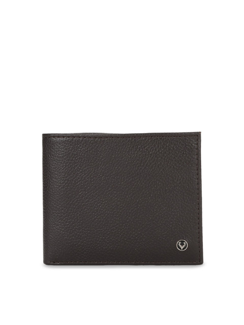 

Allen Solly Men Brown Solid Leather Two Fold Wallet