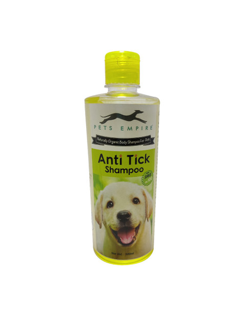 

PETS EMPIRE Anti Tick Naturally Organic Pet Body Shampoo 500ml, Yellow