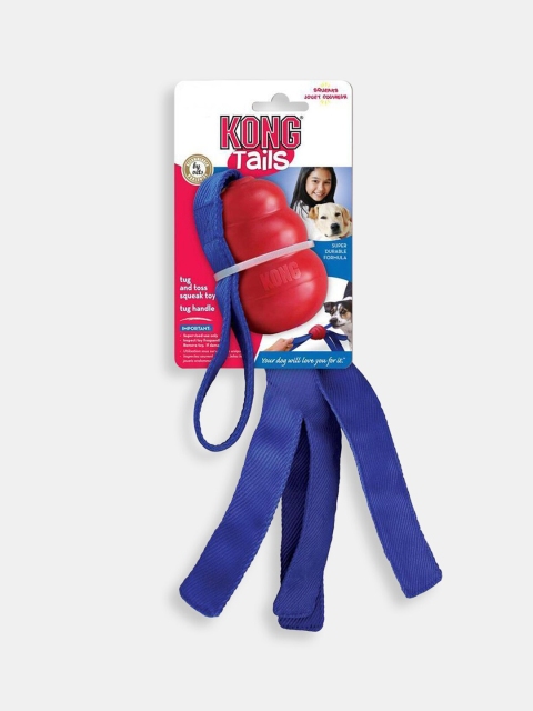 

KONG Red & Blue Classic Tails Interactive Dog Toy