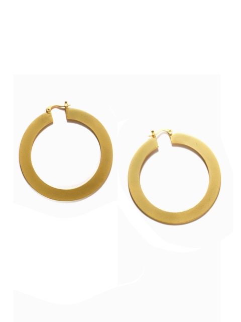 

Foxy Sperks Gold-Toned Circular Hoop Earrings