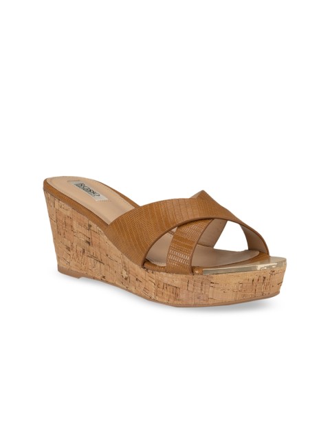 

ROSSO BRUNELLO Women Tan Solid Sandals