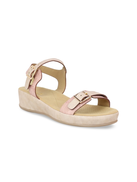 

Inc 5 Women Peach-Coloured Solid Wedges