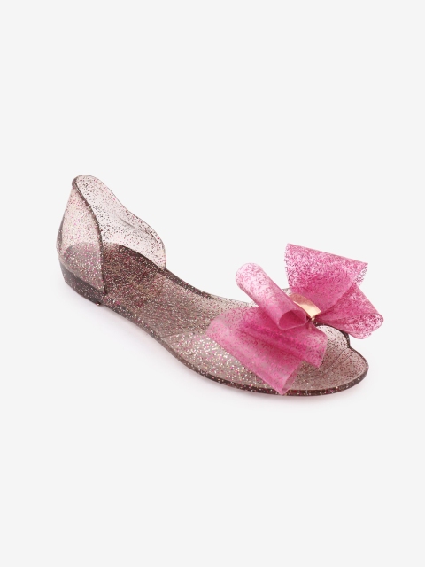 

Jelly Bunny Women Pink Embellished Open Toe Flats