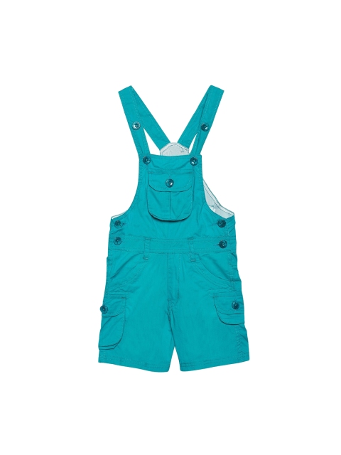 

FirstClap Kids Turquoise Blue Solid Dungarees