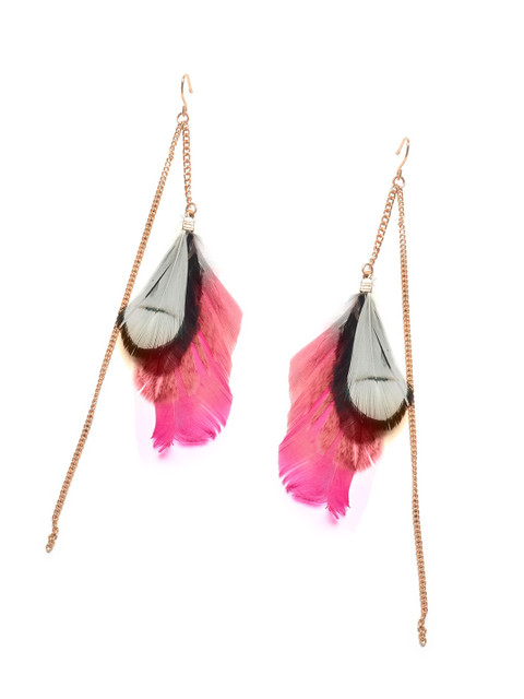 

Foxy Sperks Pink Contemporary Handcrafted Drop Earrings