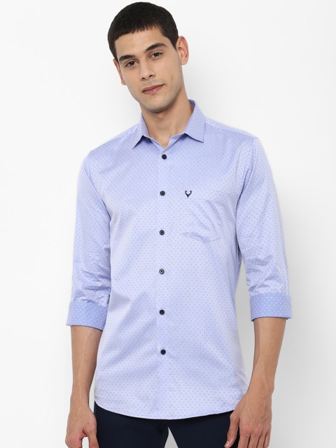 

Allen Solly Men Blue Slim Fit Printed Casual Shirt