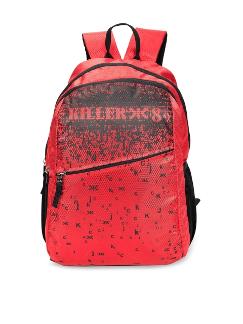 

Killer Unisex Red Typography Backpack