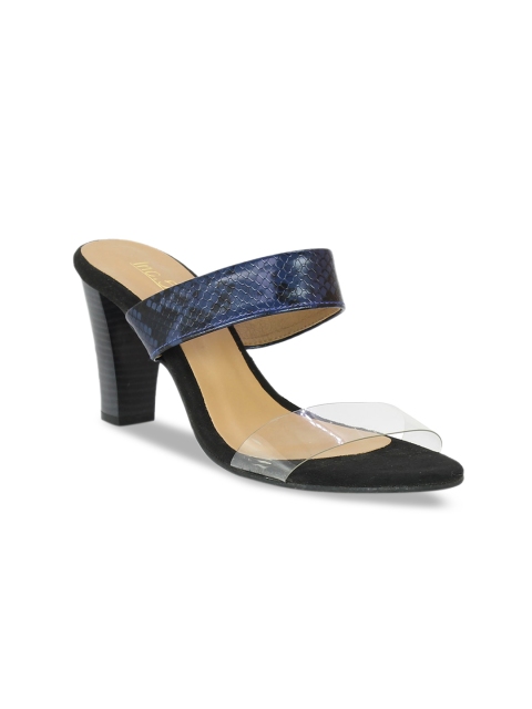 

Inc 5 Women Blue & Transparent Solid Sandals