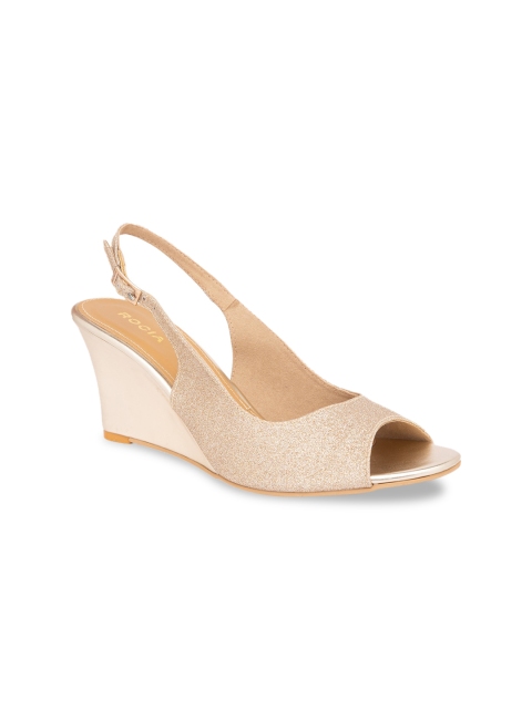 

Rocia Women Gold-Toned Solid Peep Toes