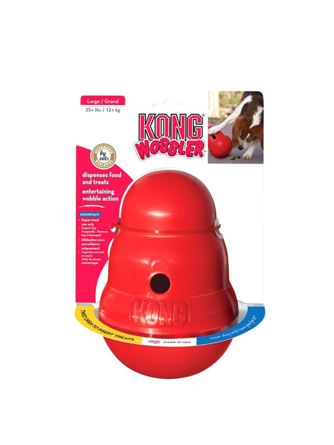 

KONG Red Wobbler Interactive Dog Food Dispenser Toy