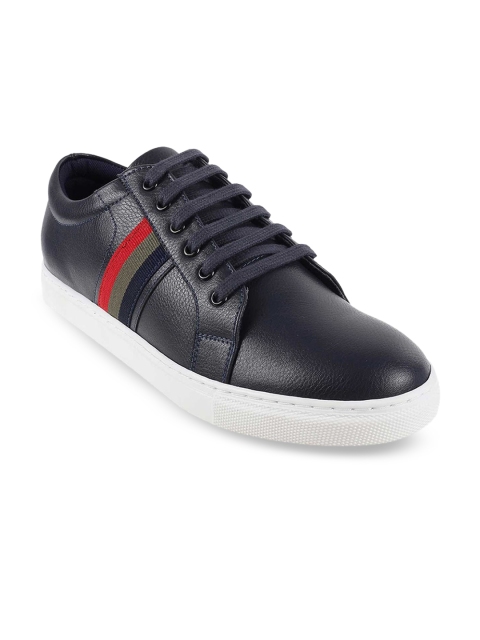 

Metro Men Navy Blue Solid Derbys