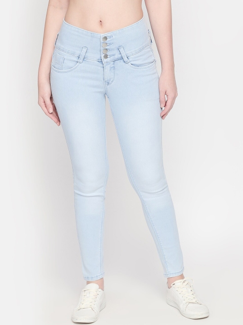 

fungus Women Blue Slim Fit High-Rise Clean Look Jeans